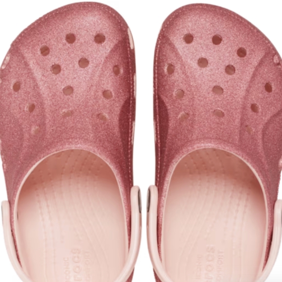 Crocs Girl's Baya Glitter Clog. C13 - Picture 3 of 15